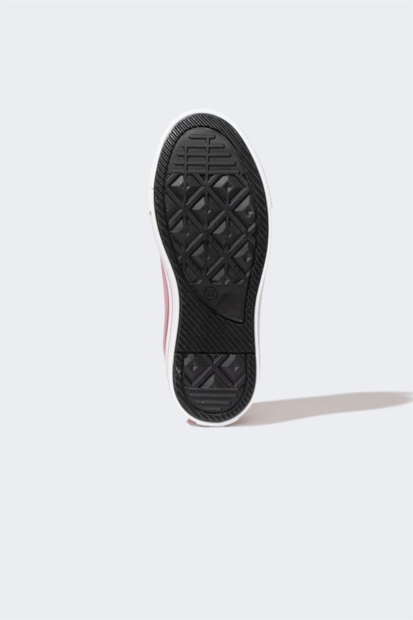Kız Çocuk - Genç Kız Pembe Kız Çocuk Düz Taban Sneaker