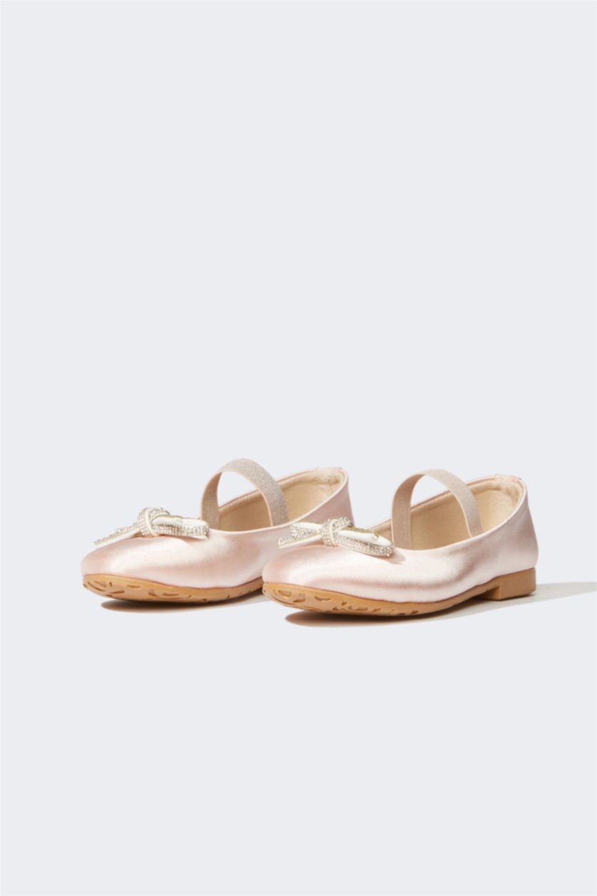 Kız Çocuk - Genç Kız Açık Pembe Kız Çocuk Düz Taban Babet