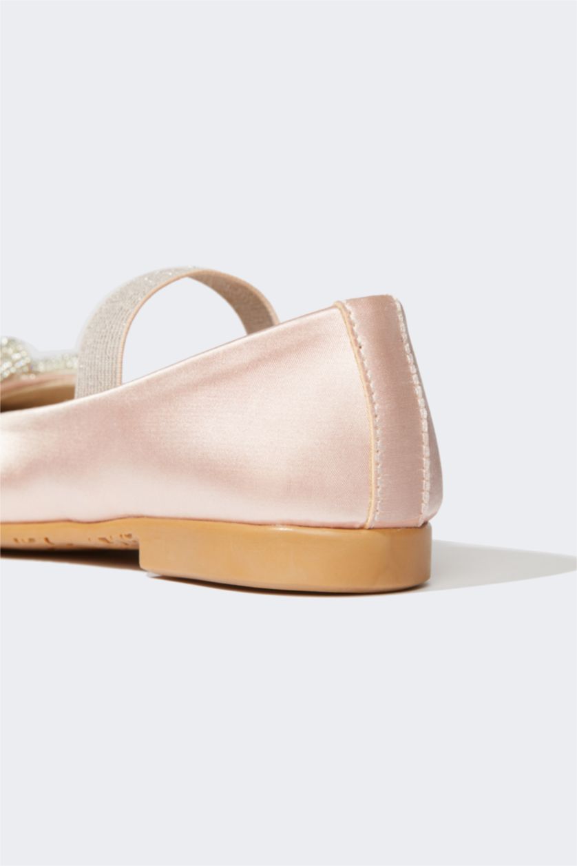 Kız Çocuk - Genç Kız Açık Pembe Kız Çocuk Düz Taban Babet