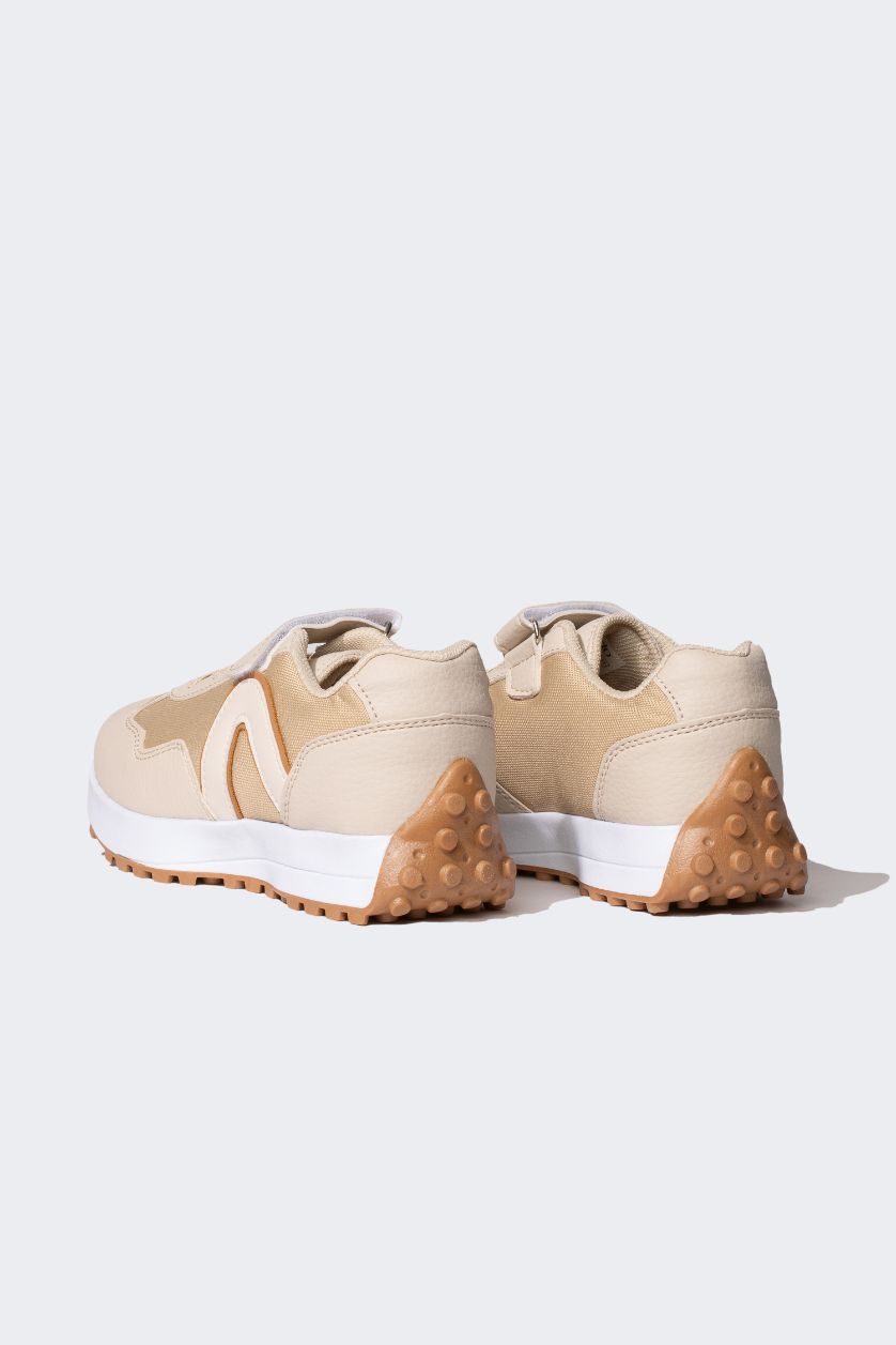 بناتي بيج سنيكرز بناتي جلد صناعي بيج بكعب عالي