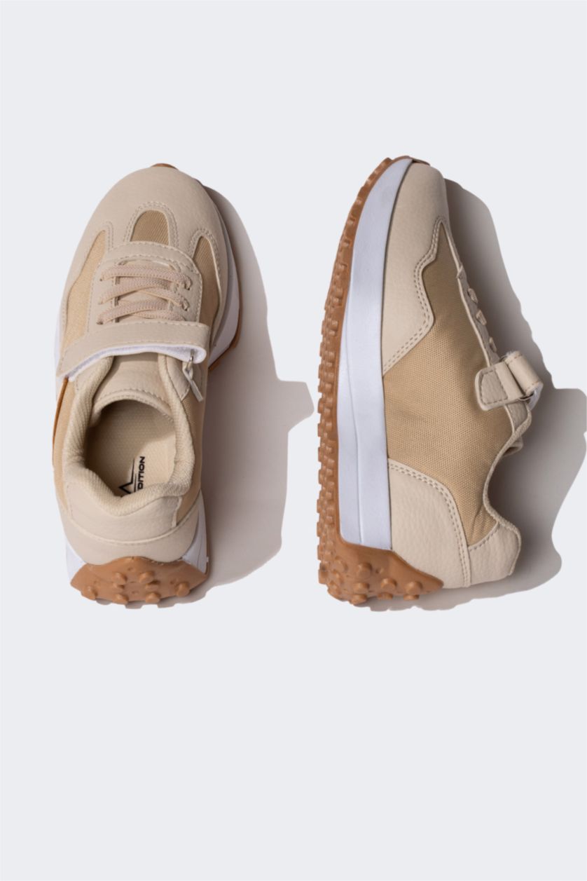 بناتي بيج سنيكرز بناتي جلد صناعي بيج بكعب عالي