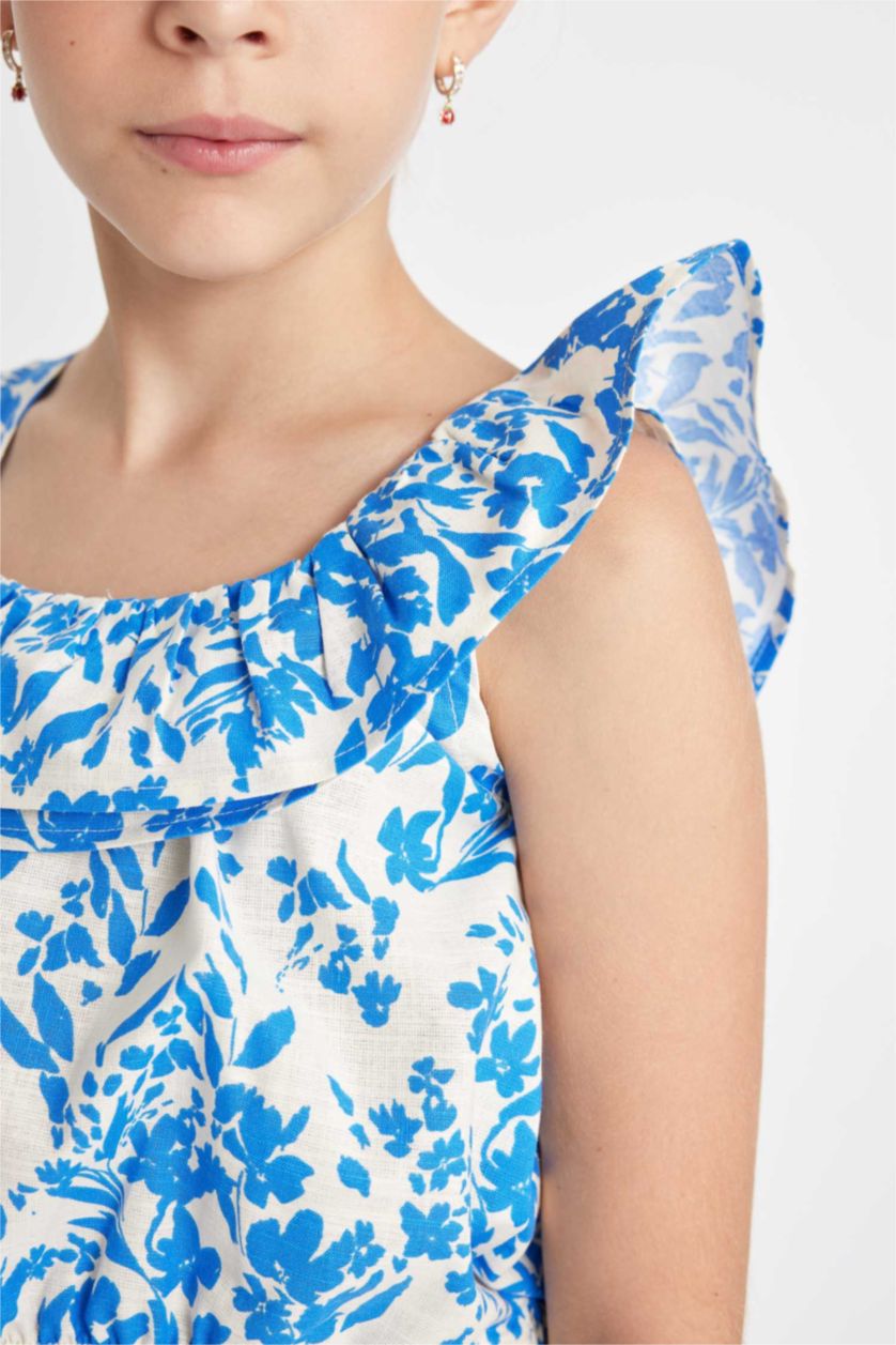 Girls & Teens Beige Girl Short Sleeve Blouse