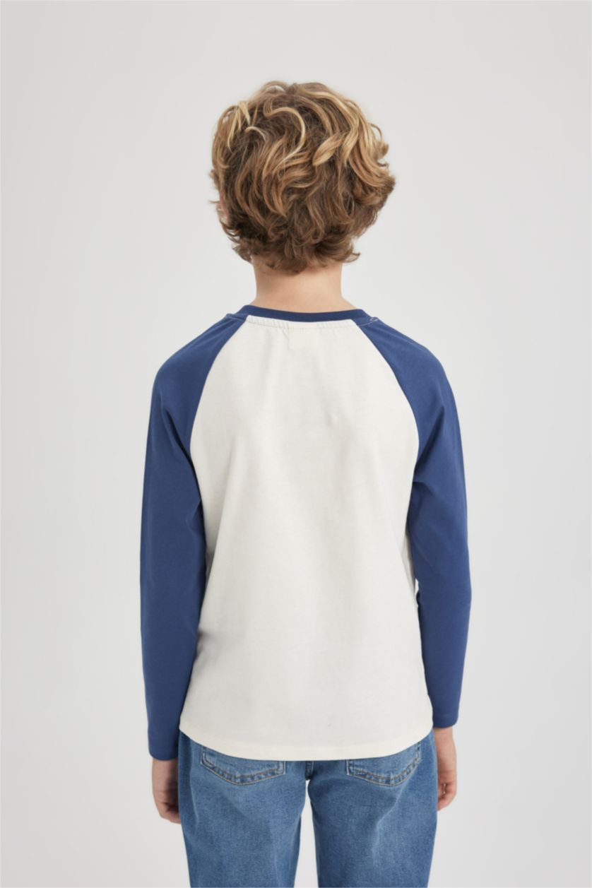 BOYS & TEENS White Boy Regular Fit Crew Neck Cotton T Shirt