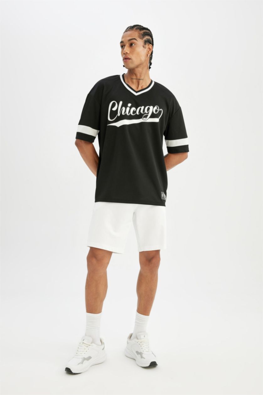 MAN Black Oversize Fit Short Sleeve T-Shirt