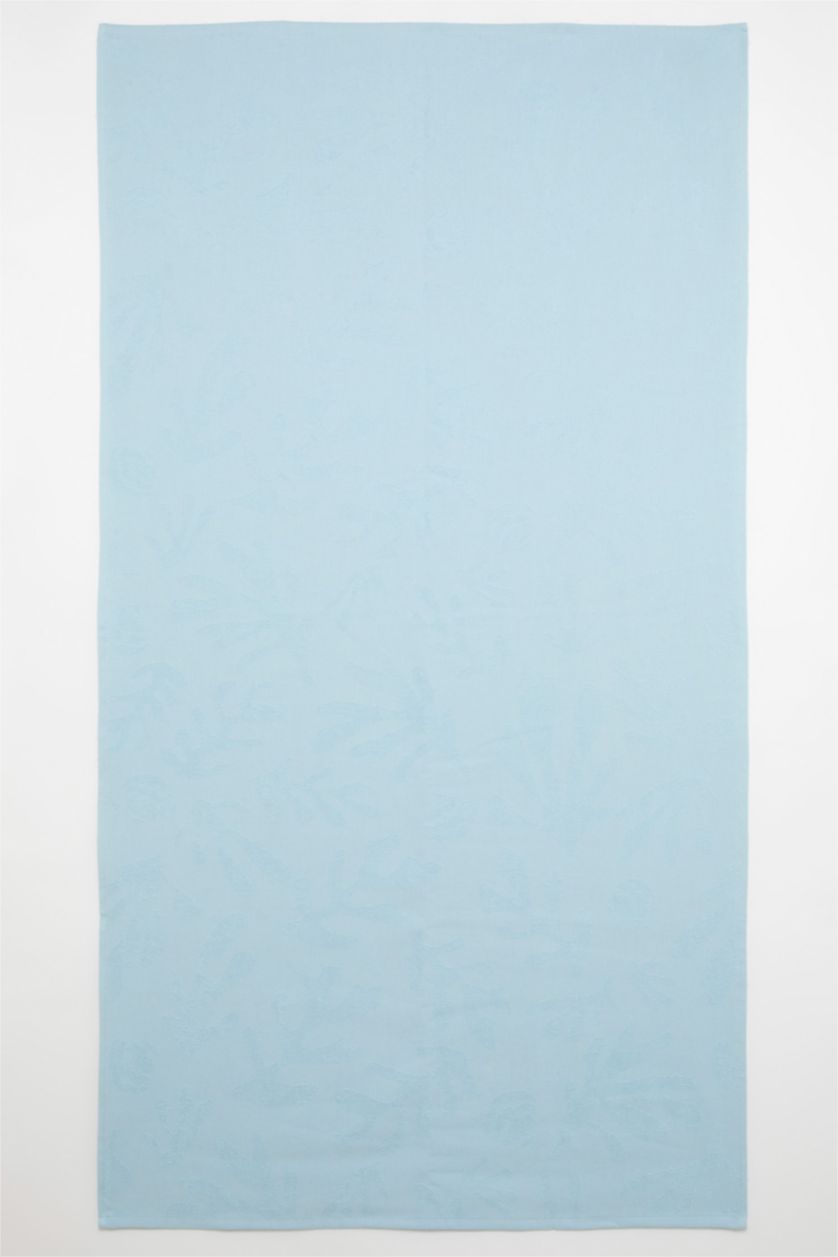 Kadın Mavi Kadın Pamuklu Plaj Havlusu