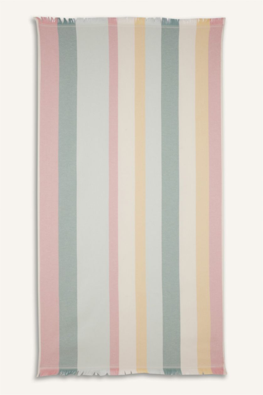 Woman Karma Woman Patterned Cotton Beach Towel