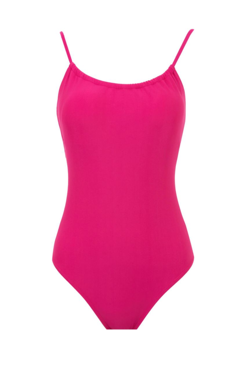 Woman Dark Pink Regular Fit Swimsuit