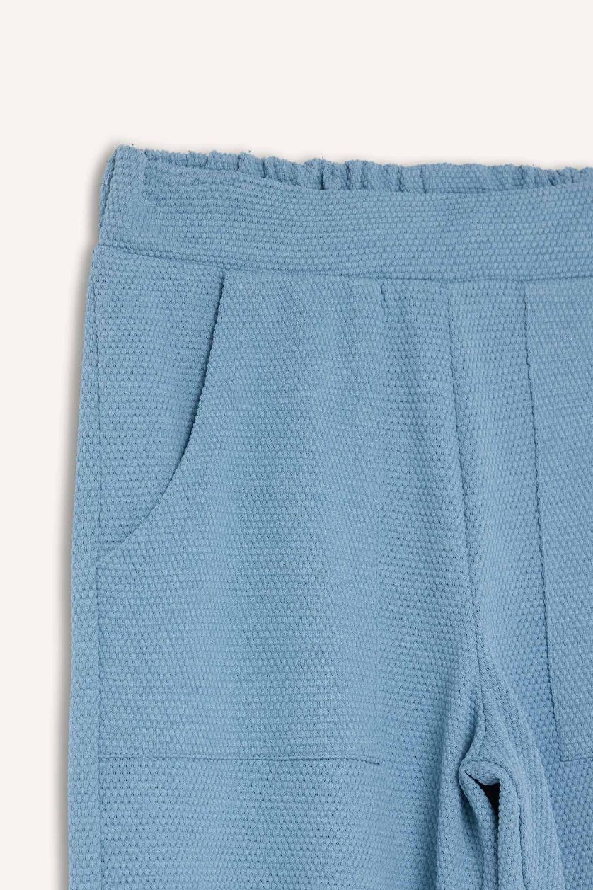 Girls & Teens Blue Girl Wide Leg Elastic Waist Sweatpants