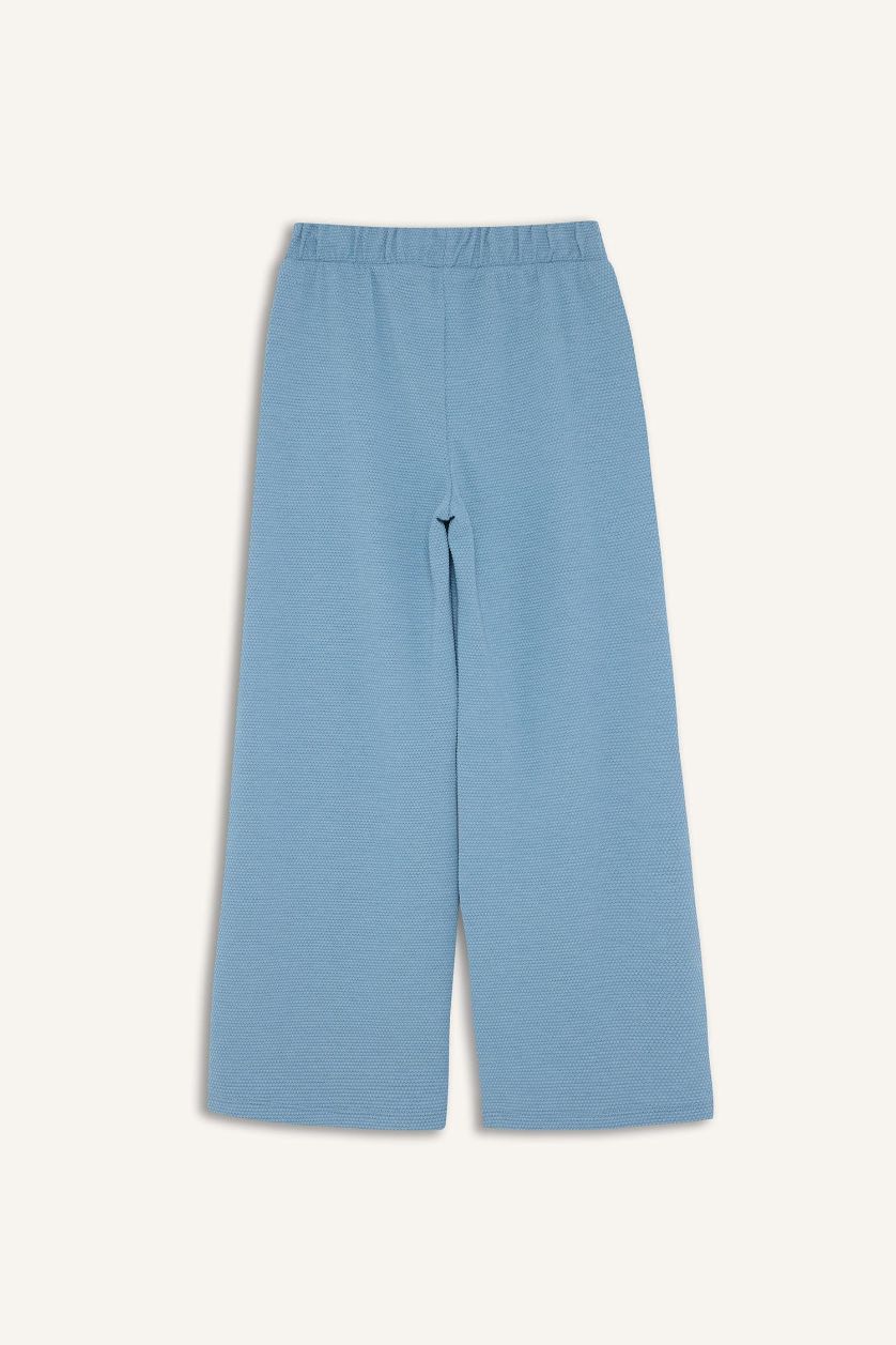 Girls & Teens Blue Girl Wide Leg Elastic Waist Sweatpants