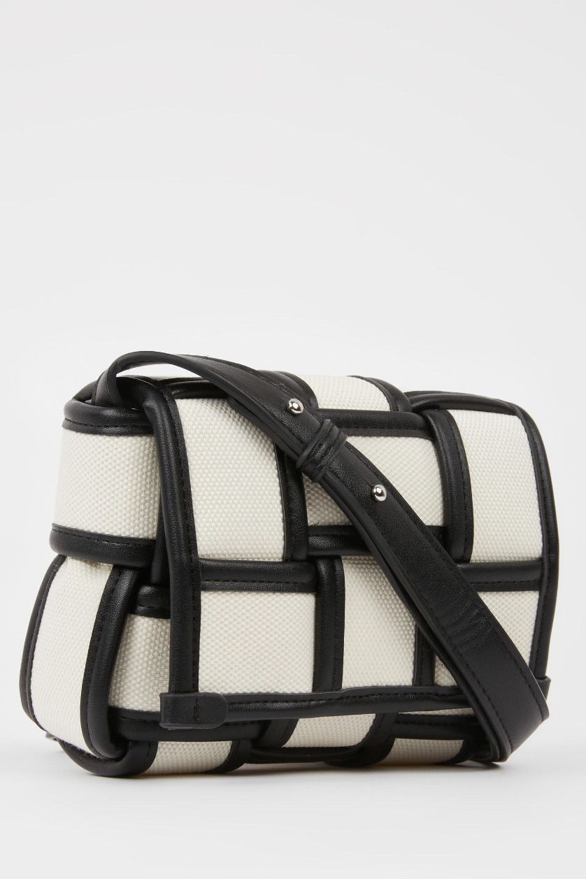 Kadın Siyah Kadın Kanvas Omuz Çantası