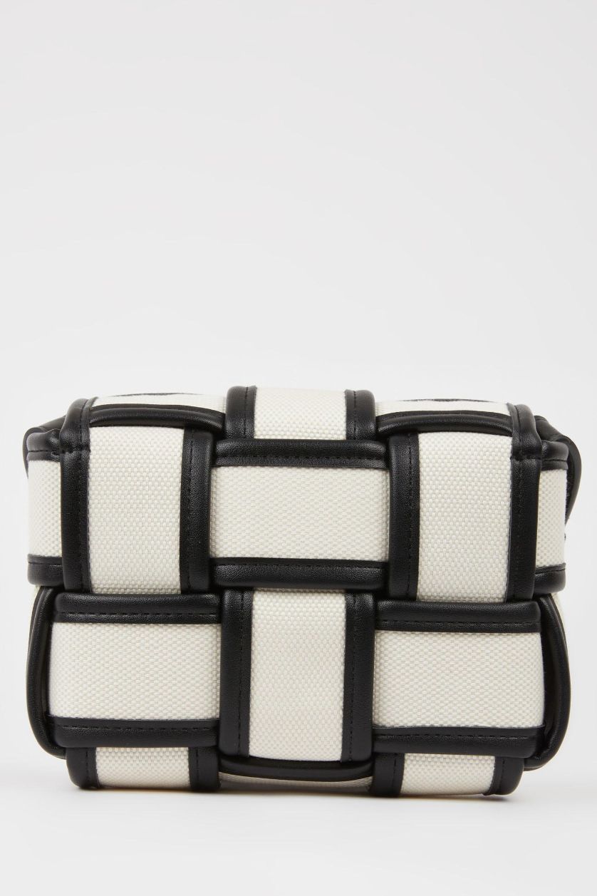 Kadın Siyah Kadın Kanvas Omuz Çantası