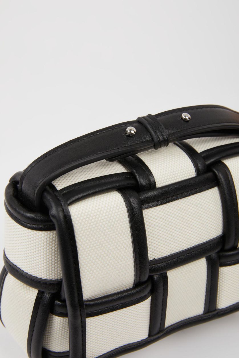 Kadın Siyah Kadın Kanvas Omuz Çantası