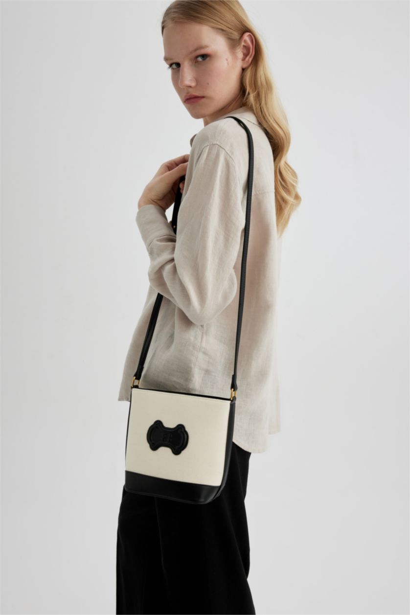 Женщины Черный Женская сумка через плечо из искусственной кожи