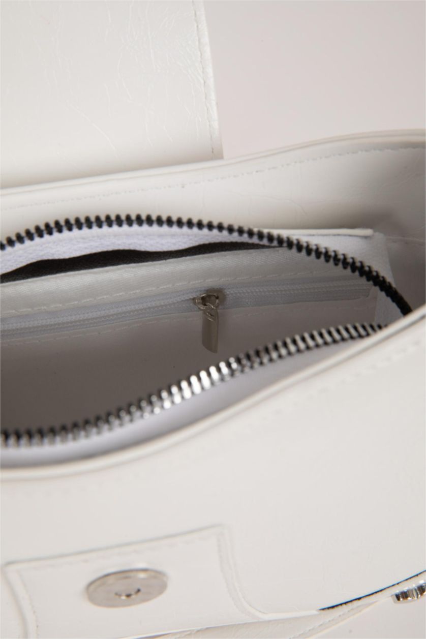 FEMME Blanc Sac en Simili Cuir Pour Femme