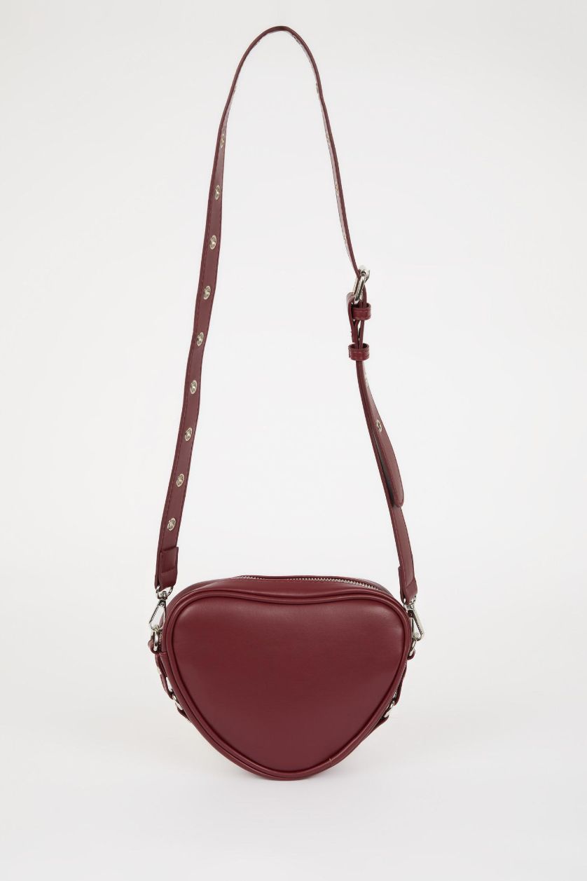 Kadın Bordo Kadın Suni Deri Omuz Çantası