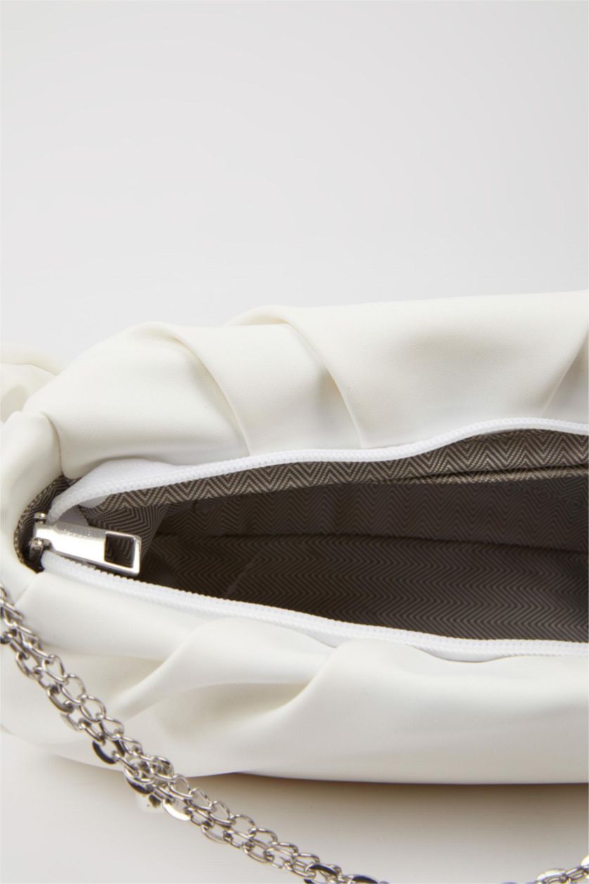 WOMAN White Faux Leather Shoulder bag