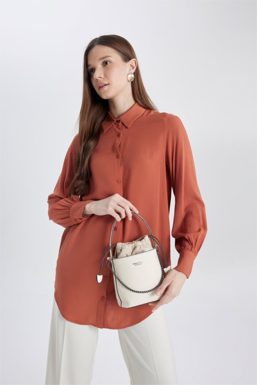 نساء بيج شنطة كتف نسائي جلد صناعي