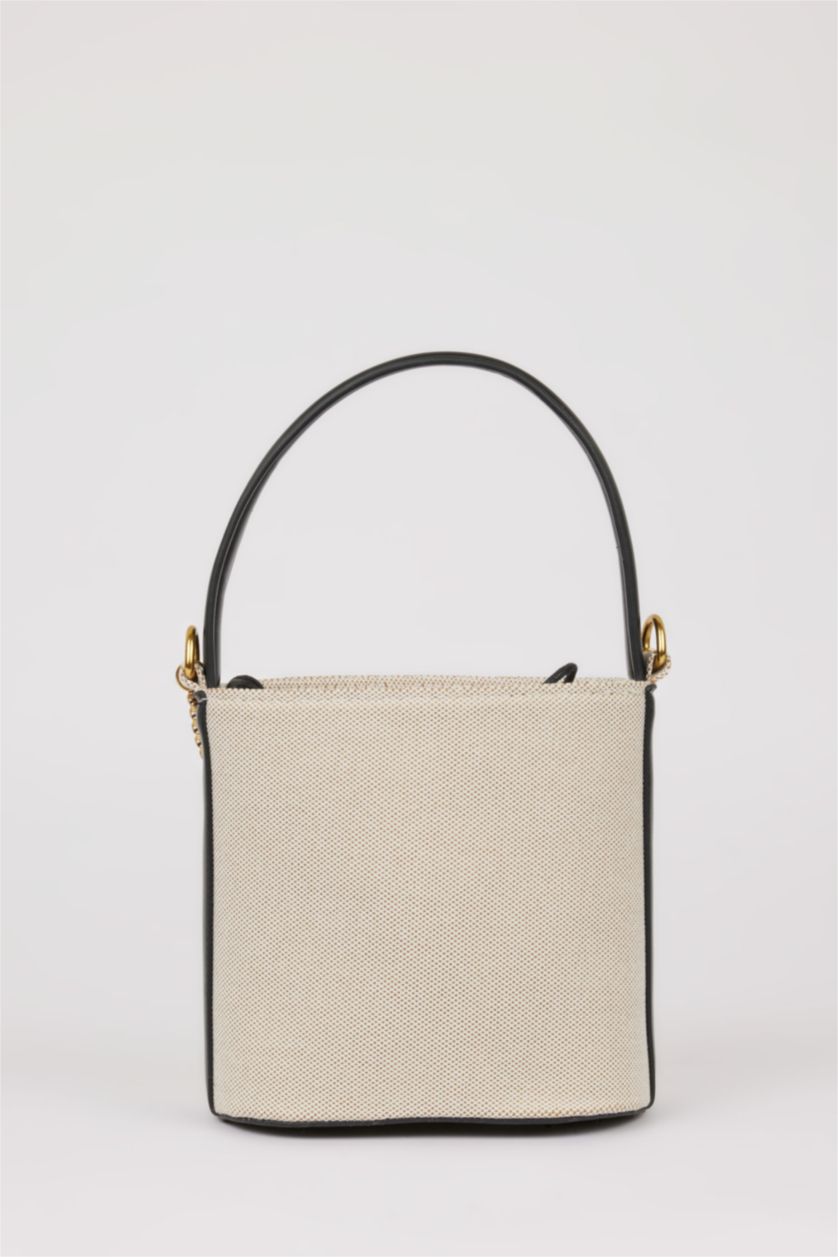 Kadın Bej Kadın Kanvas Omuz Çantası