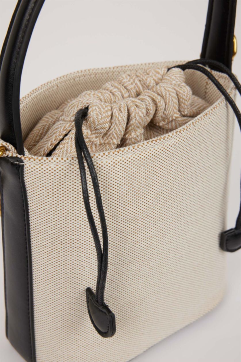 Kadın Bej Kadın Kanvas Omuz Çantası