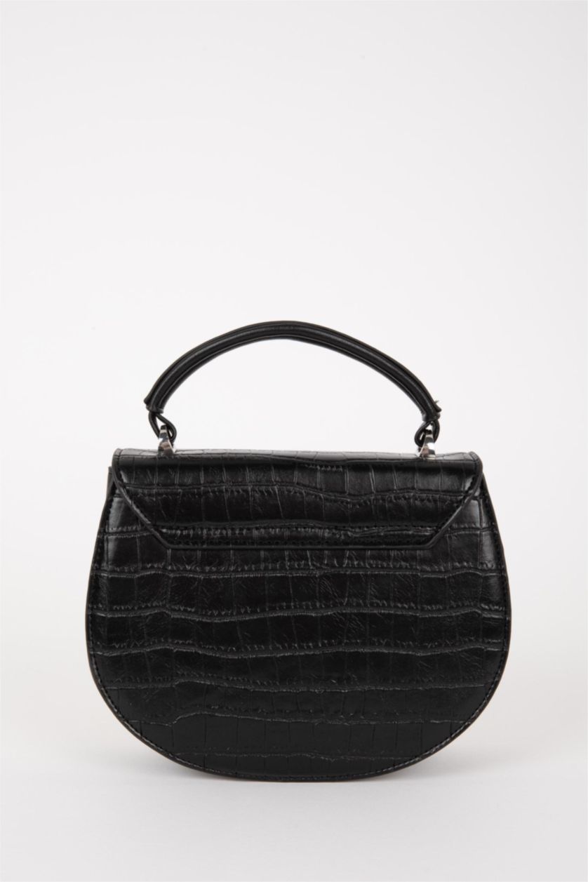 Women Black Faux Leather Shoulder bag