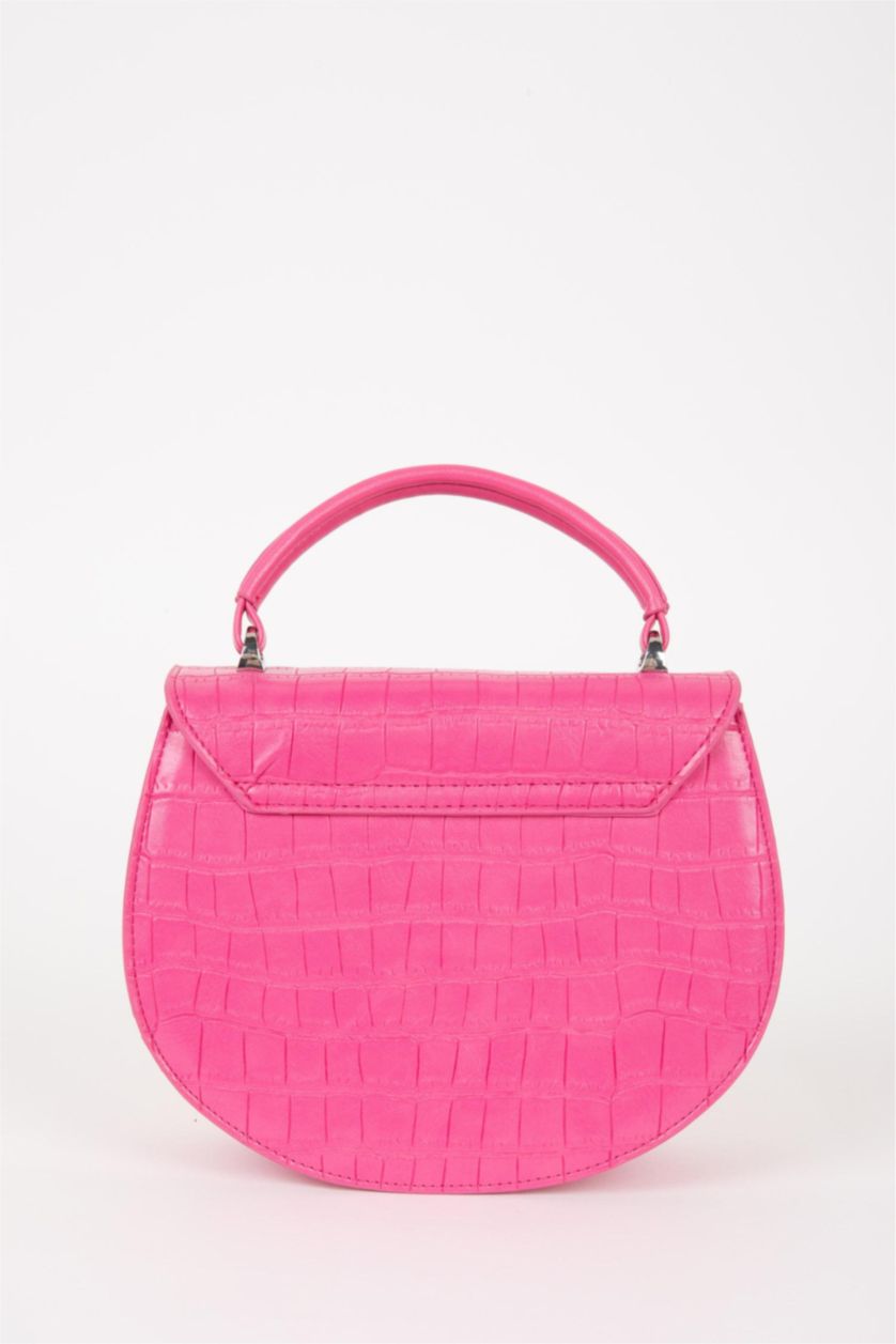 Kadın Pembe Suni Deri Omuz Çantası