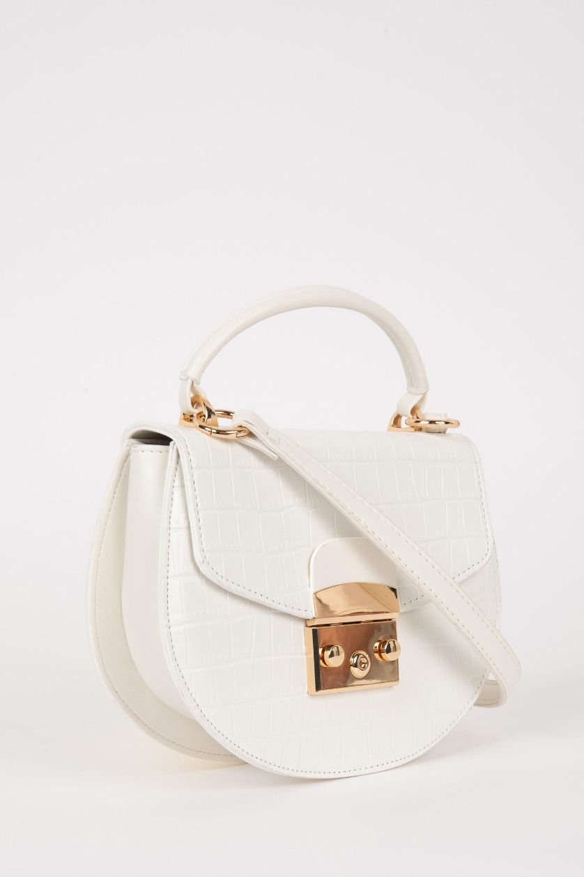 Kadın Beyaz Kadın Suni Deri Omuz Çantası