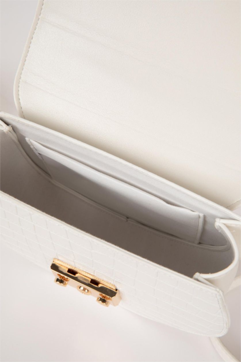 Kadın Beyaz Kadın Suni Deri Omuz Çantası