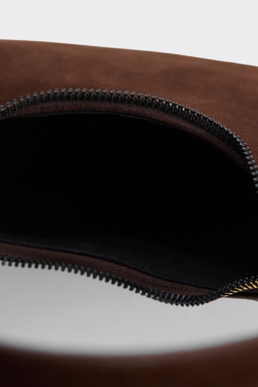 Kadın Koyu Kahve Kadın Süet Omuz Çantası