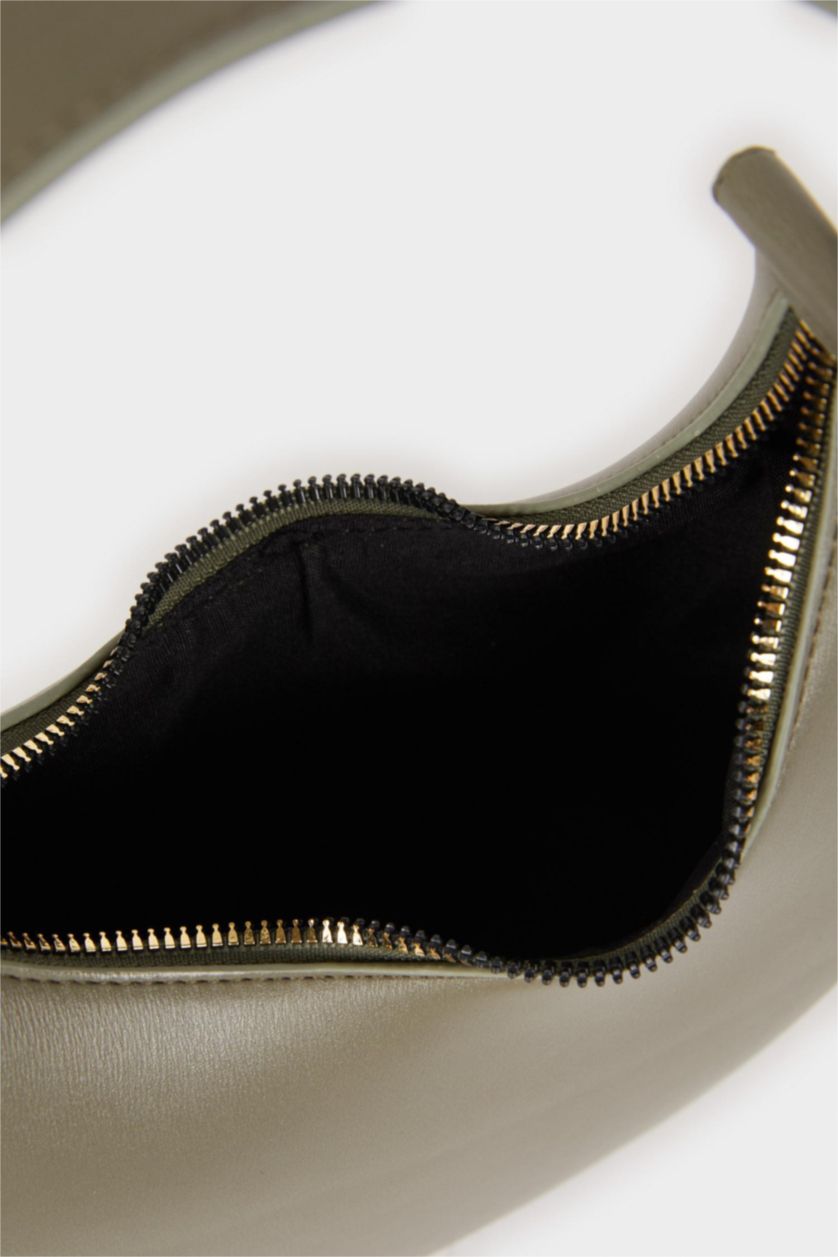 Kadın Zeytin Yeşili Suni Deri Omuz Çantası