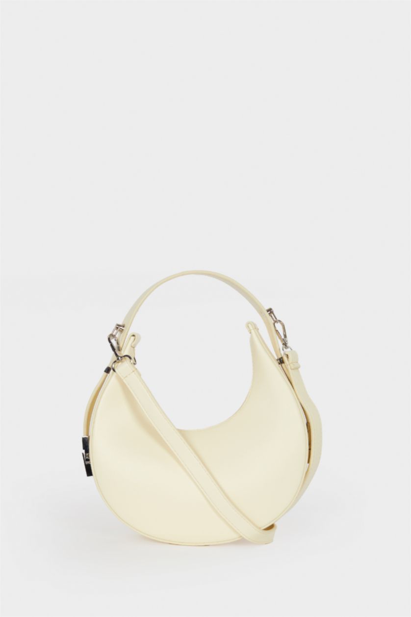 Kadın Açık Sarı Suni Deri Omuz Çantası