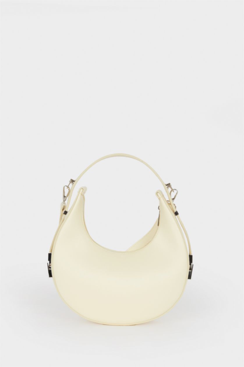 Kadın Açık Sarı Suni Deri Omuz Çantası