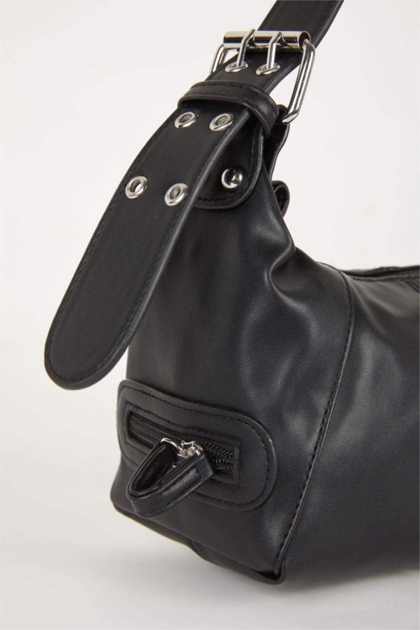 Kadın Siyah Kadın Suni Deri Omuz Çantası