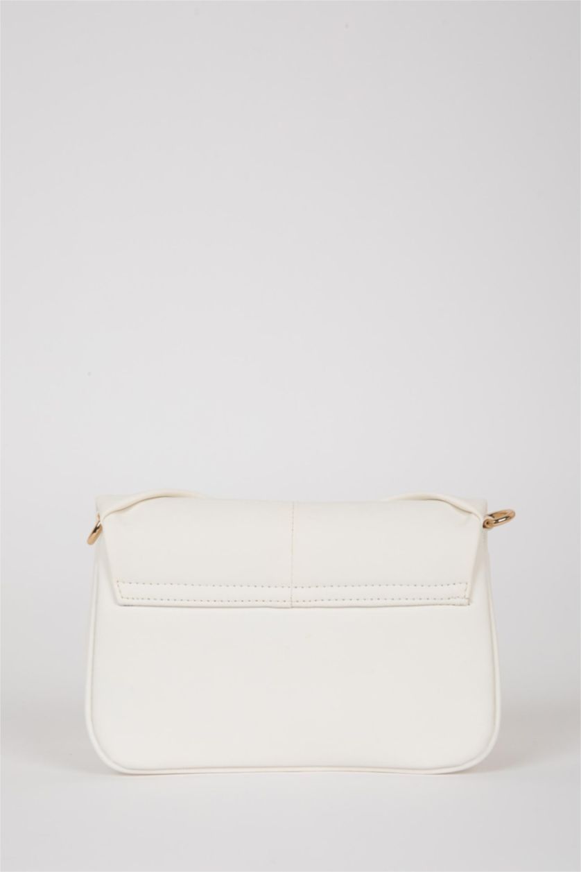 نساء أبيض (000) جنطة كتف نسائي جلد صناعي