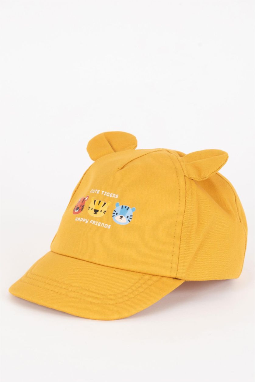 Baby Boy Dark Yellow Baby Boy Cotton Baseball Basketball Cap
