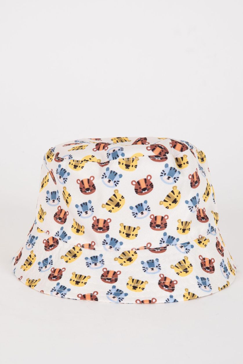 Baby Boy Ecru Baby Boy Cotton Hat
