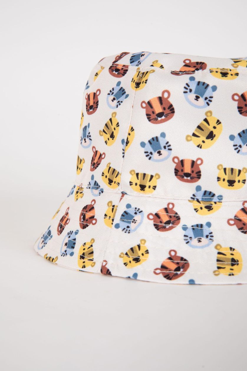 Baby Boy Ecru Baby Boy Cotton Hat