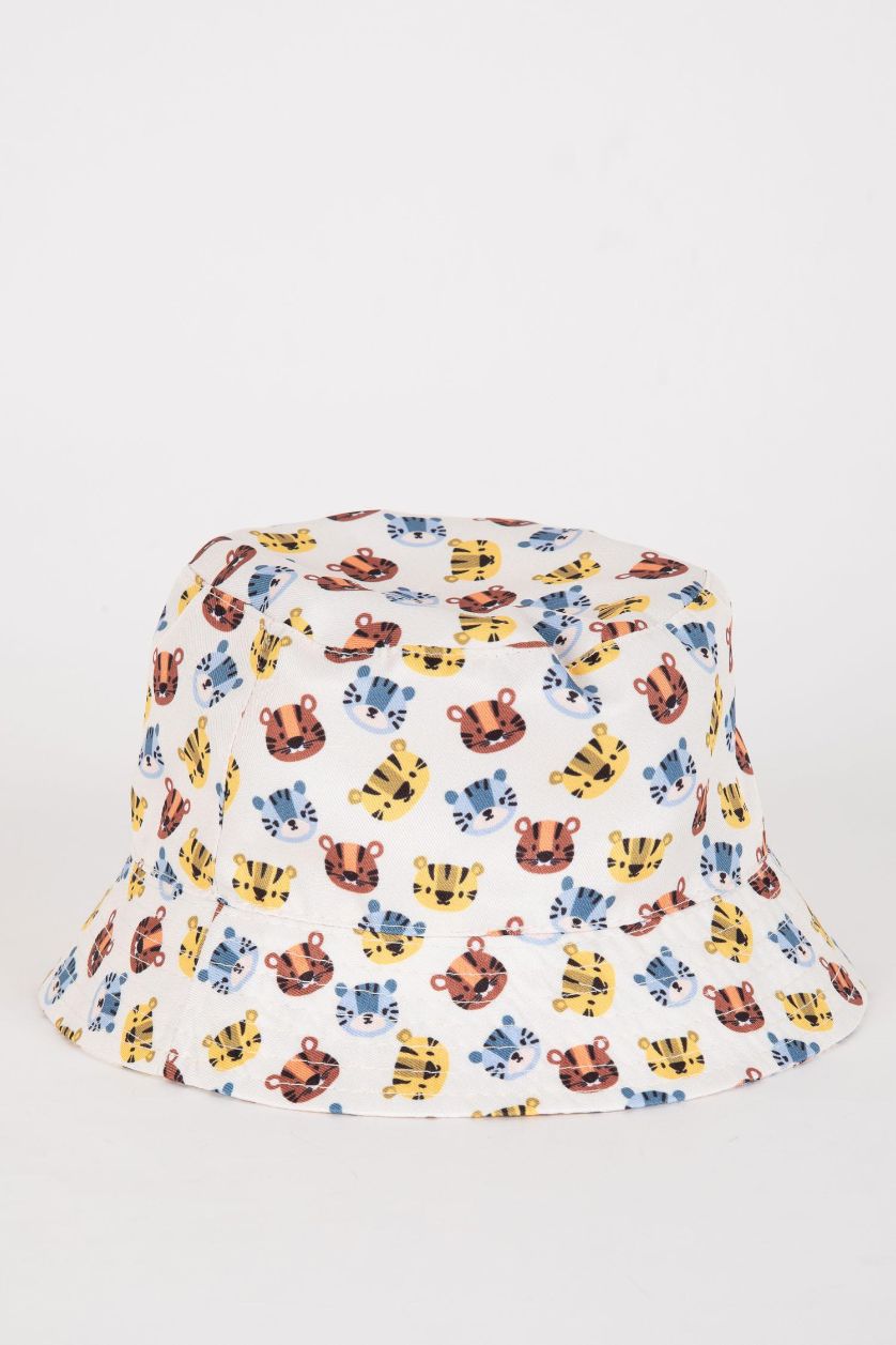 Baby Boy Ecru Baby Boy Cotton Hat