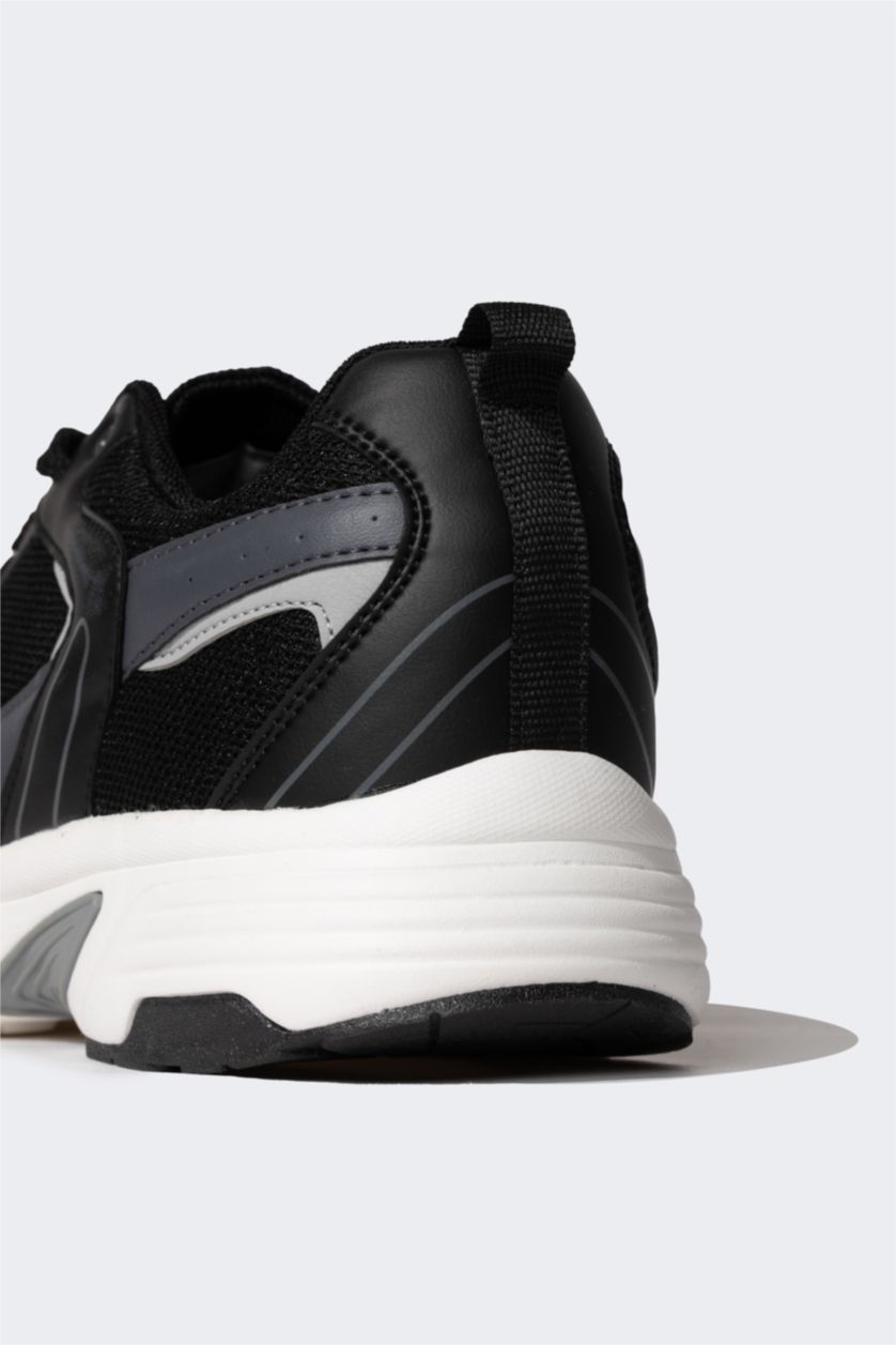Erkek Siyah Erkek Yüksek Taban Spor Ayakkabı