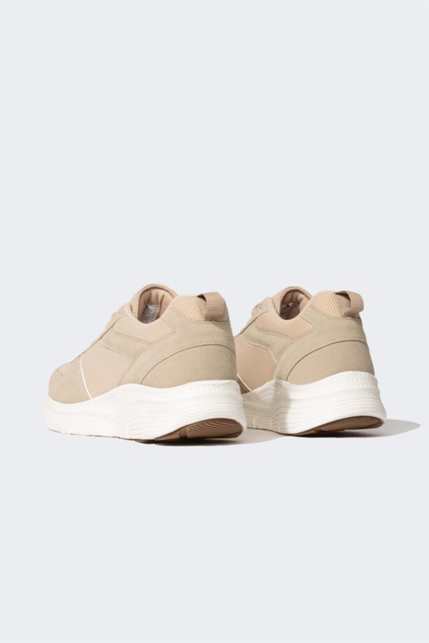 Erkek Koyu Bej Erkek Yüksek Taban Spor Ayakkabı