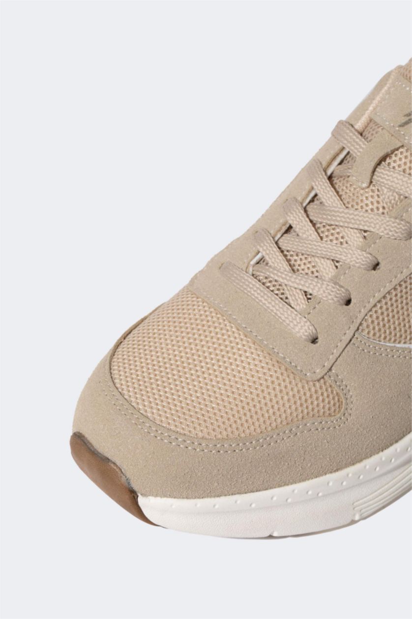 Erkek Koyu Bej Erkek Yüksek Taban Spor Ayakkabı