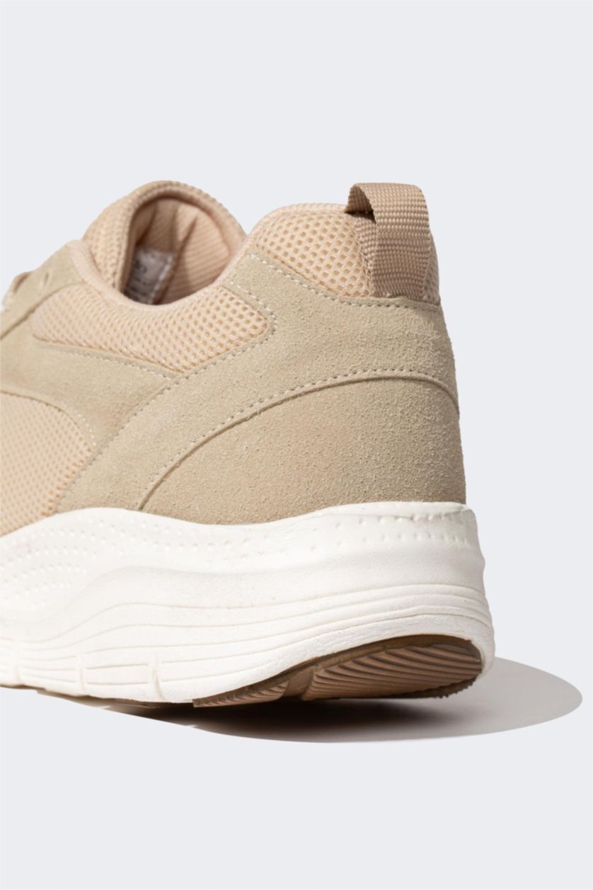Erkek Koyu Bej Erkek Yüksek Taban Spor Ayakkabı
