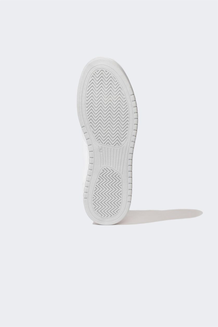 رجالي أبيض (000) حذاء رياضي رجالي جلد صناعي