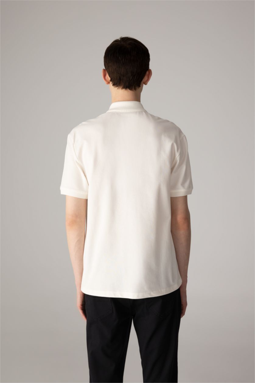Men Ecru New Regular Fit Pique Short Sleeve Polo T-Shirt