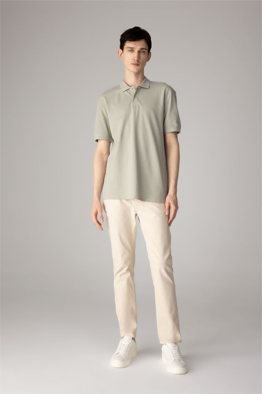 Men Light Khaki New Regular Fit Pique Short Sleeve Polo T-Shirt
