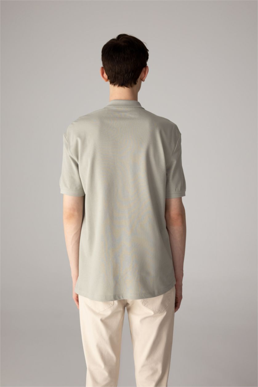 Men Light Khaki New Regular Fit Pique Short Sleeve Polo T-Shirt