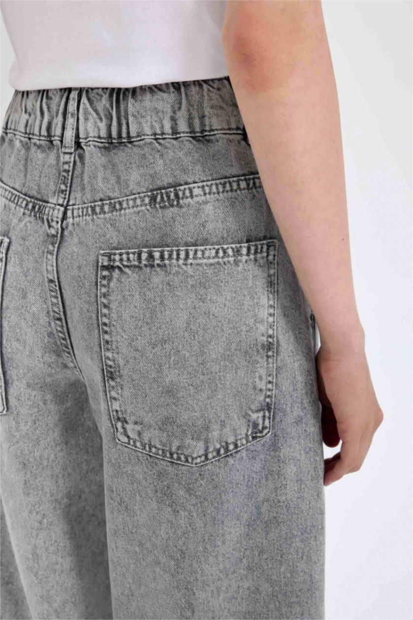 WOMAN Grey Jogger High Waist Ankle Length Jeans