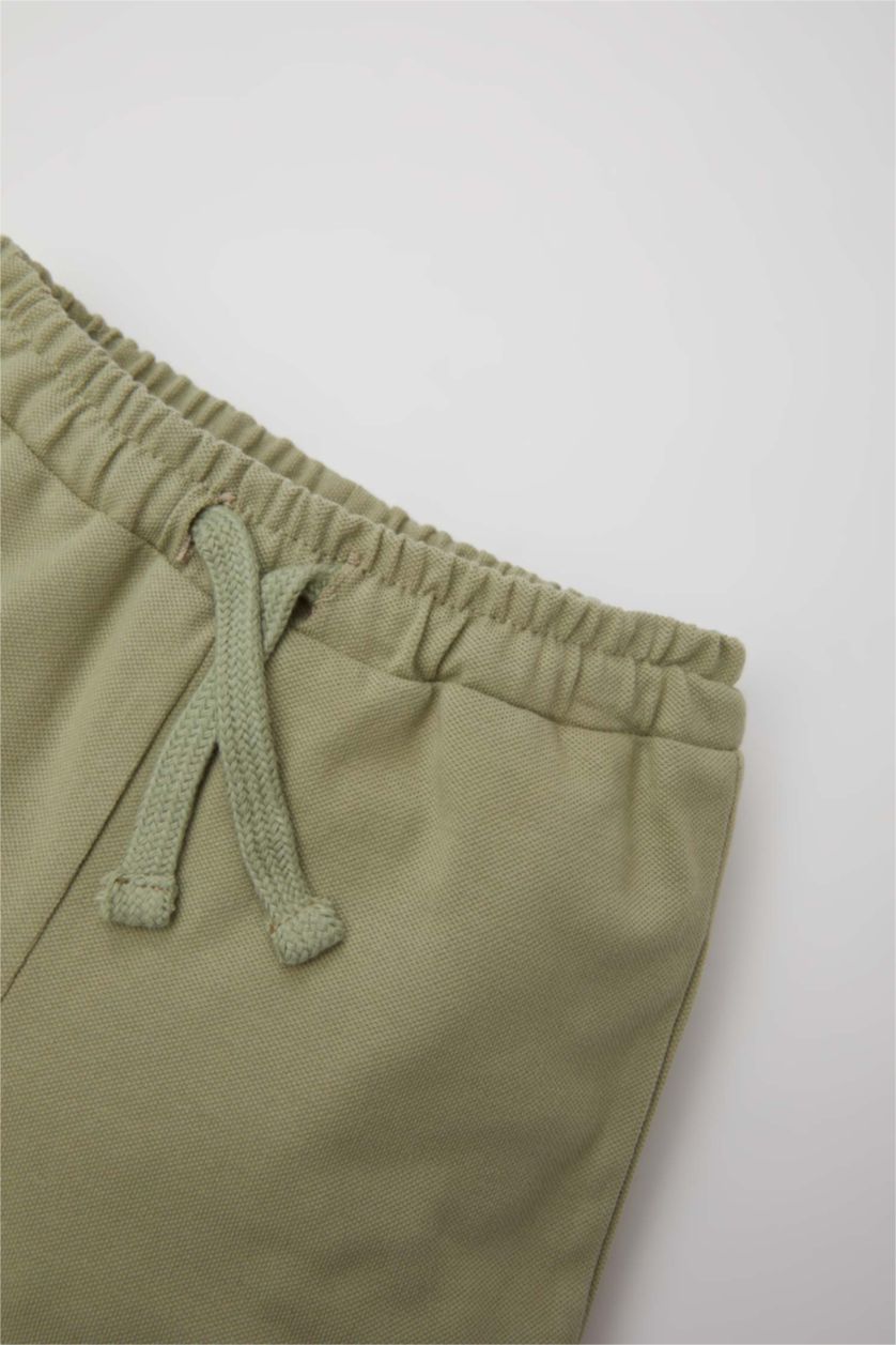 BABY BOY Light Khaki Baby Boy Pique Shorts