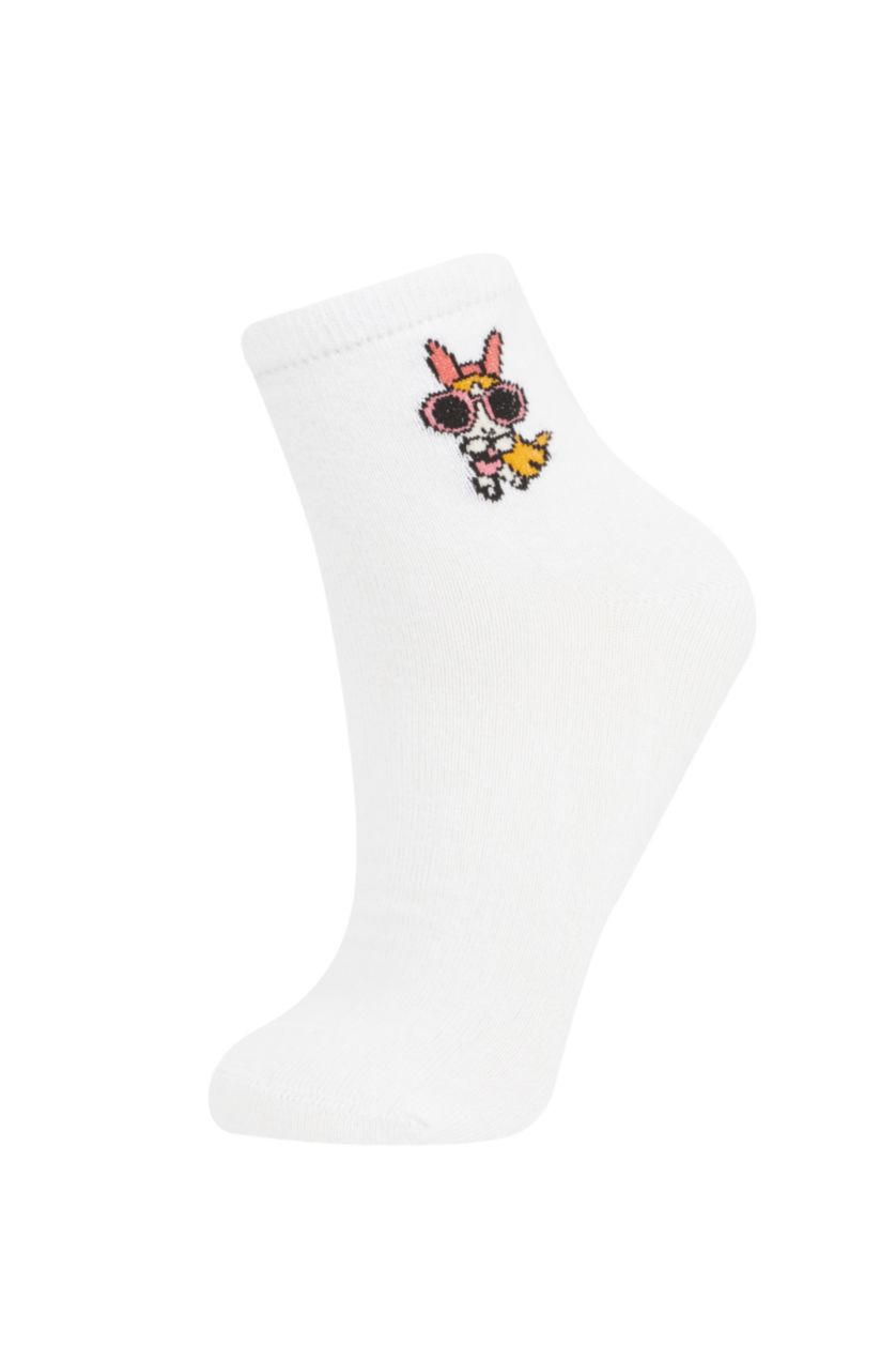 Kız Çocuk - Genç Kız Karma Kız Çocuk PowerPuff Gırls 3'lü Pamuklu Uzun Çorap