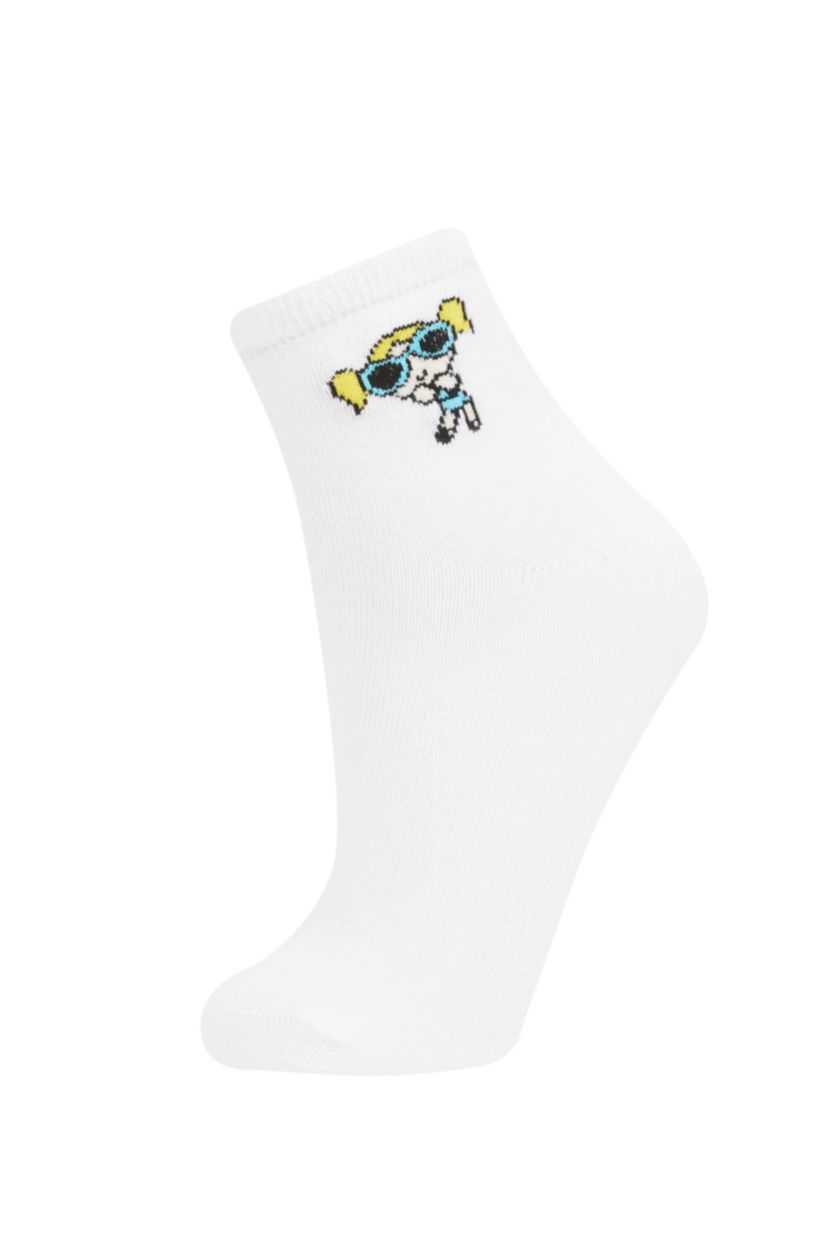 Kız Çocuk - Genç Kız Karma Kız Çocuk PowerPuff Gırls 3'lü Pamuklu Uzun Çorap