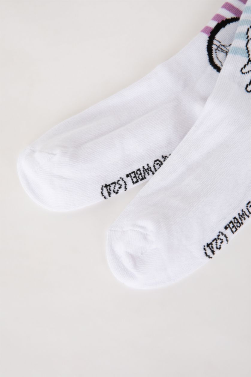 Kız Çocuk - Genç Kız Karma Kız Çocuk Looney Tunes 2'li Pamuklu Uzun Çorap